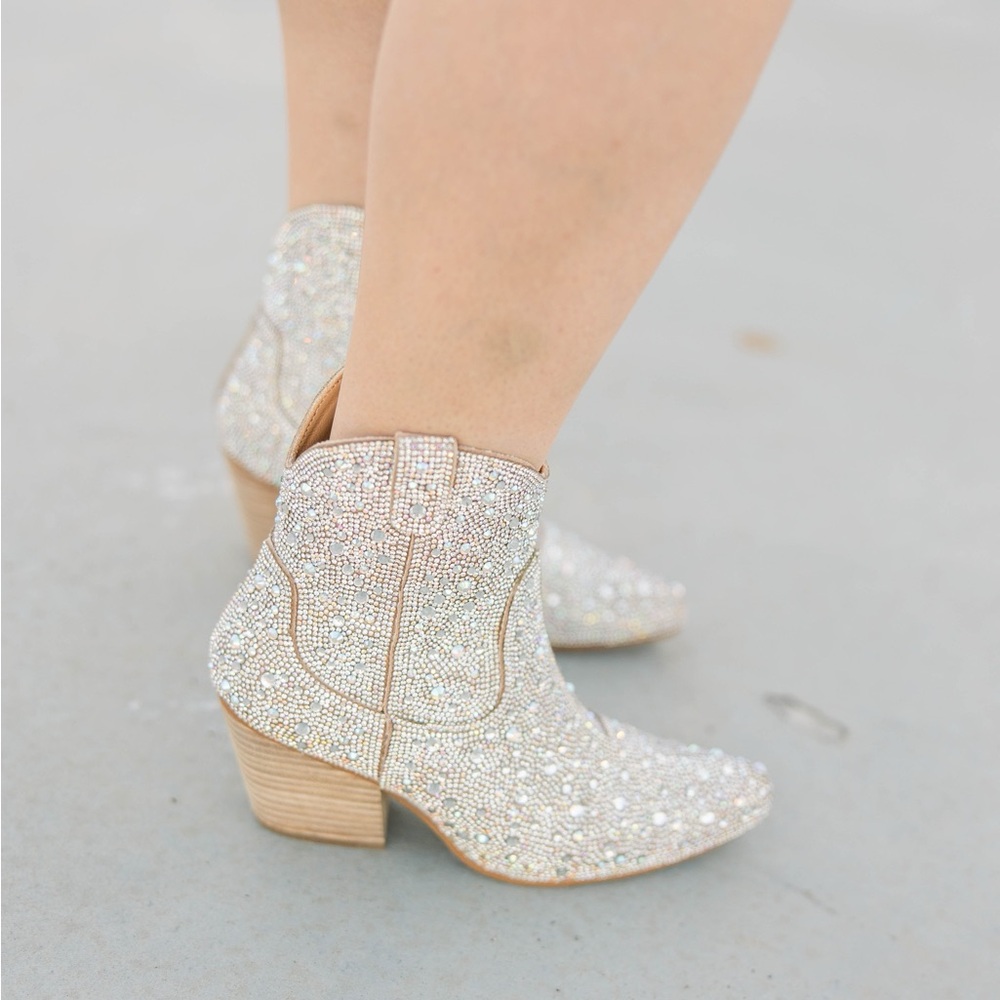 rhinestone booties